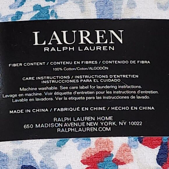 Lauren Ralph Lauren Floral Kitchen Towels Set 2pc Shabby Chic Style - Picture 6 of 7